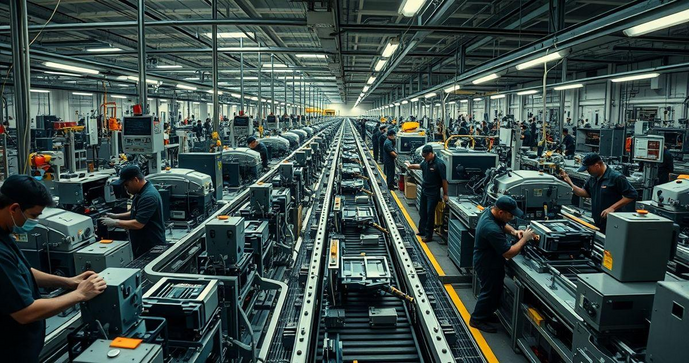 Montagem industrial: estratégias para otimizar processos e aumentar a eficiência