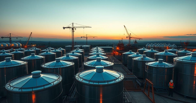 Montagem de tanques industriais: Guia completo para uma instalação eficiente