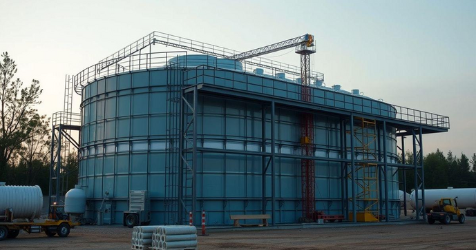 Construção de tanques de armazenamento: Guia Completo para Projetos Eficazes