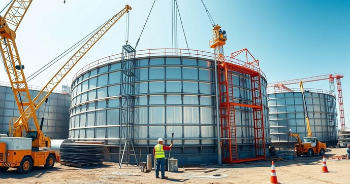 Construção de Tanques de Armazenamento: Diretrizes e Melhores Práticas